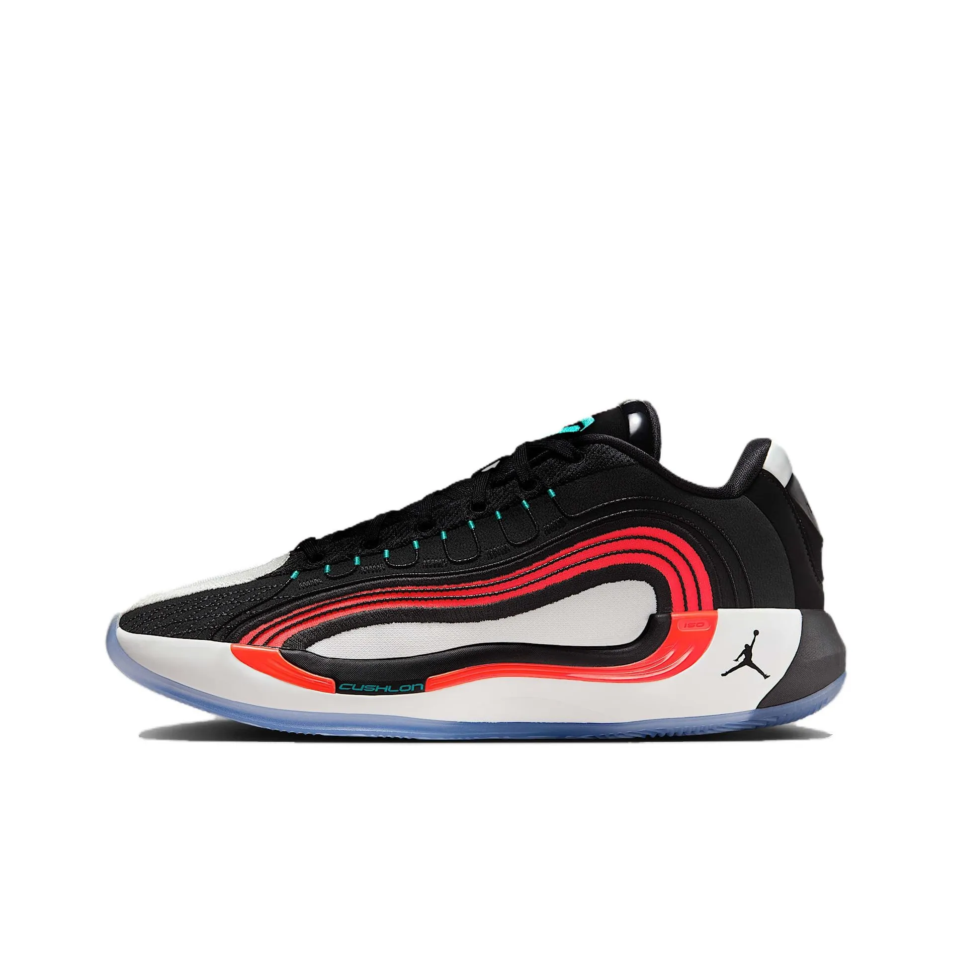 Jordan Luka 4 Anti Slip Wear Resistant Low Top Basketball Shoes materials Unisex Black White Red Asian Version
