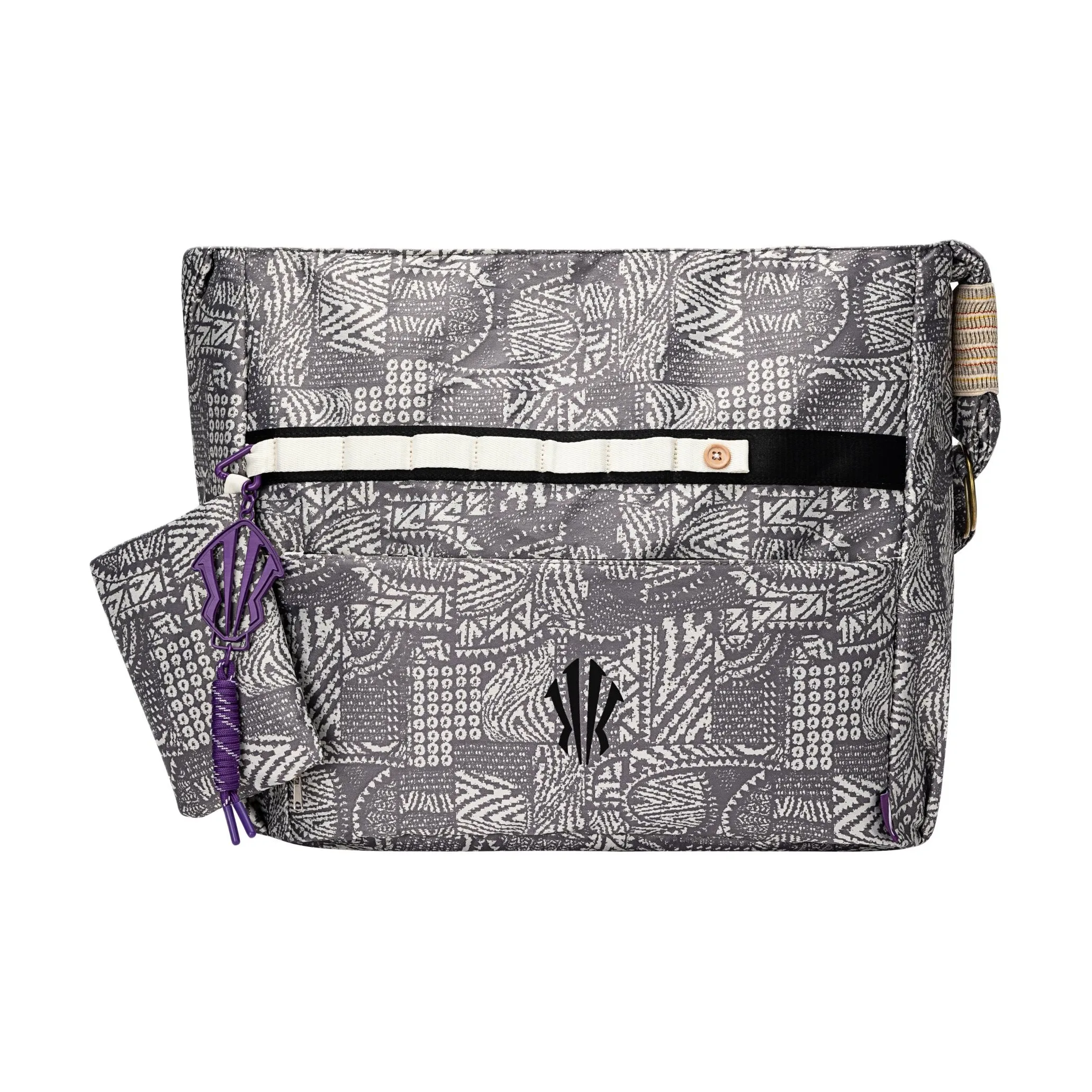 ANTA Basketball Collection Полиэстер Жаккардовая Ткань Комбинированная Сумка Сумка через плечо Стандартная Унисекс Темно-Серый