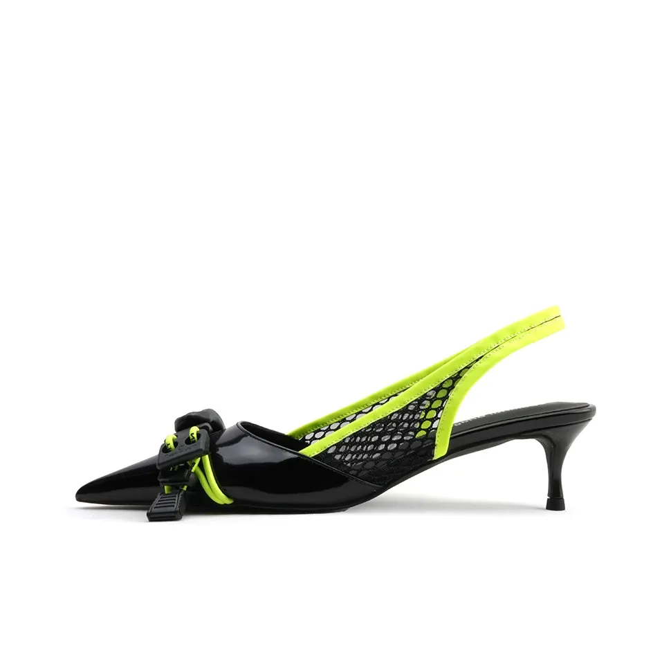 COLORFUL BRIDGE Узкий каблук Высокие каблуки Женские Неоново-зеленый