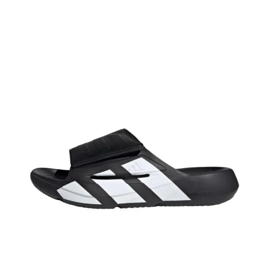 Adidas Sportswear Slip Resistant Abrasion Resistant Slide Slippers Unisex Black White