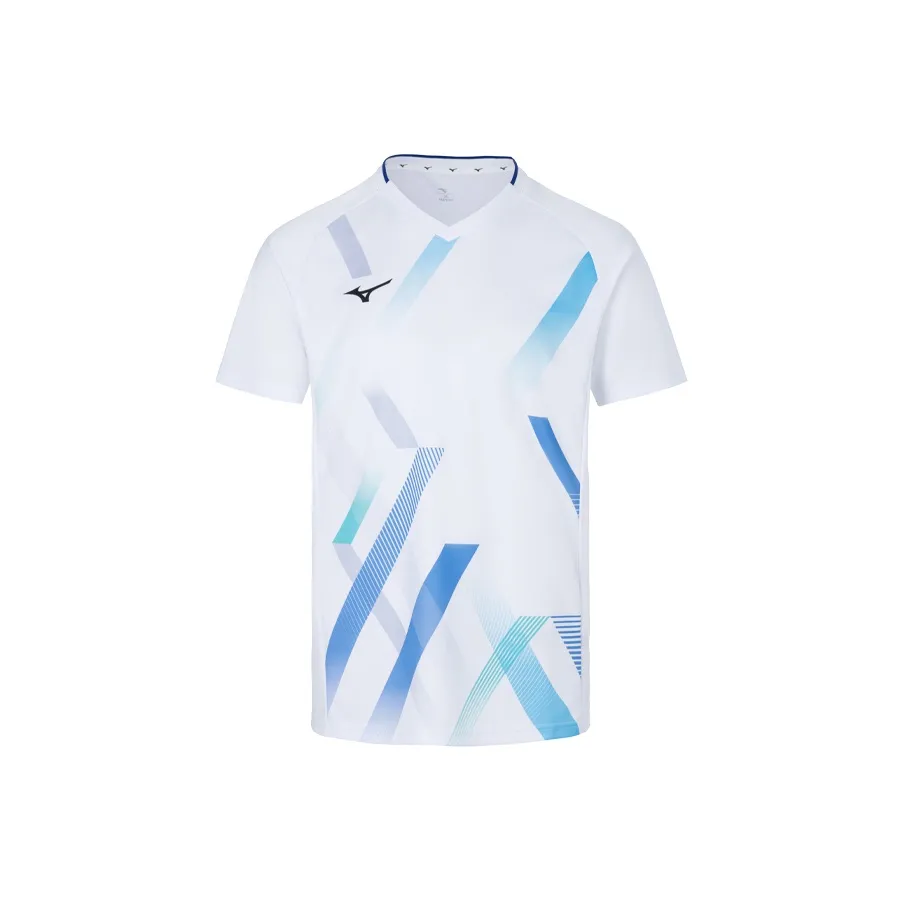 Mizuno Отбеленный белый Унисекс Футболка