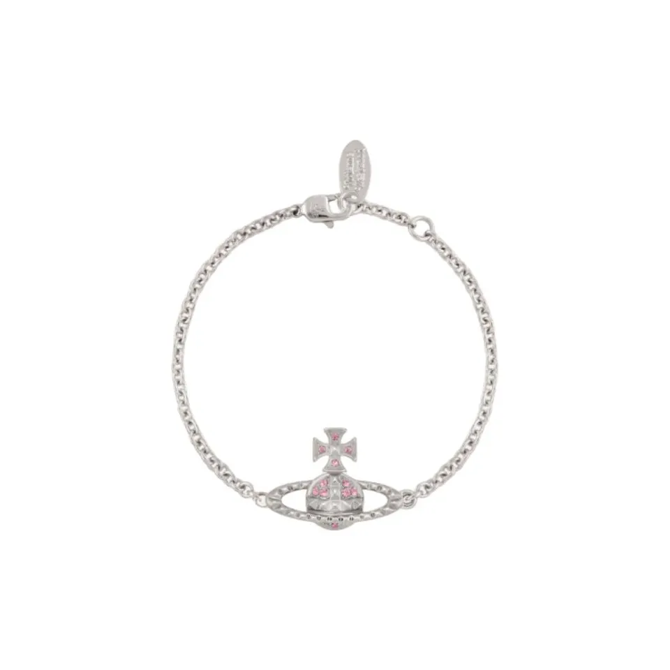 Вивьен Вествуд Brass Bracelets Женские Серебристый Розовый Бриллианты