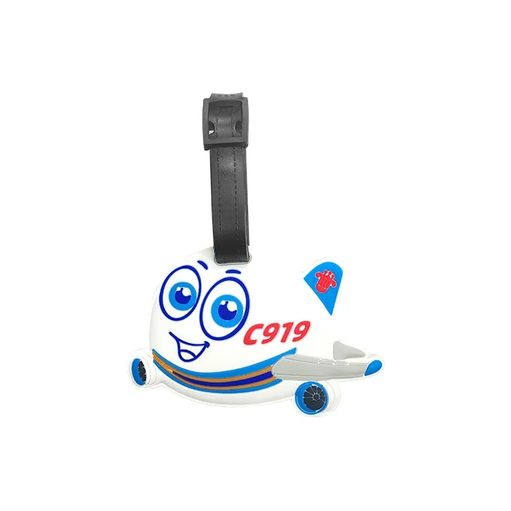 ZHONGGUONANFANGHANGKONG PVC ярлык для багажа Унисекс Белый