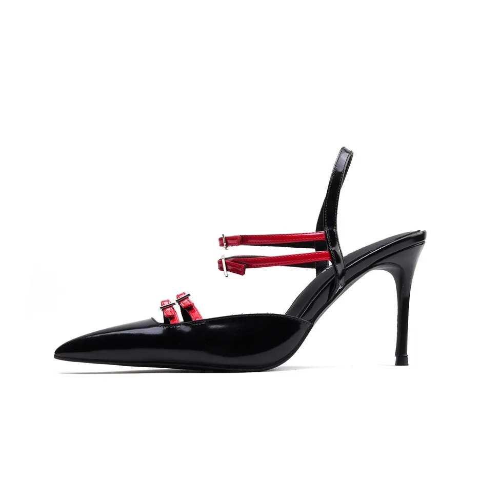 COLORFUL BRIDGE Узкий каблук Высокие каблуки Женские Черный