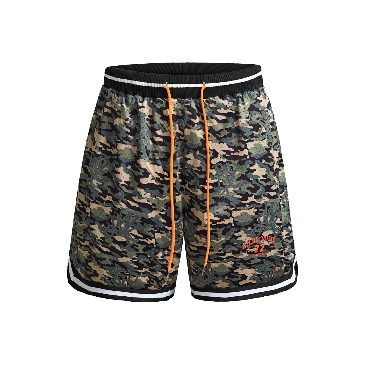 WILDX Джунгли Камуфляж Унисекс Спортивные шорты