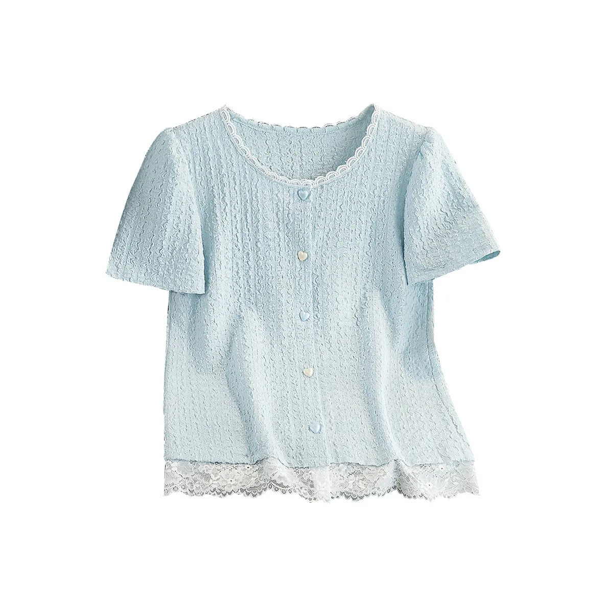 TOUCH Светло-синие Женские футболки T-рубашки