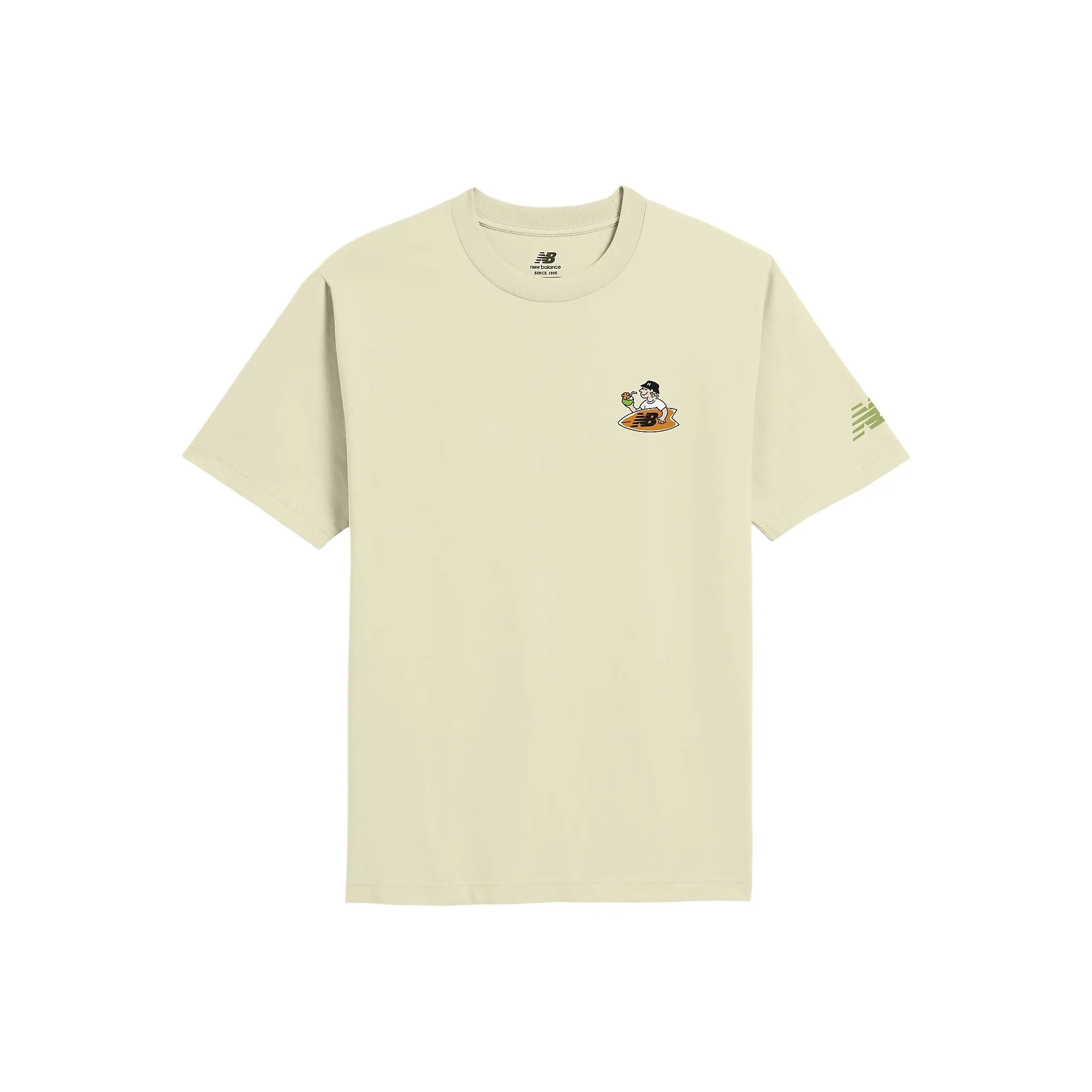 New Balance совместный бренд Surf SHOP T Рубашка Мужская Светло-желтая