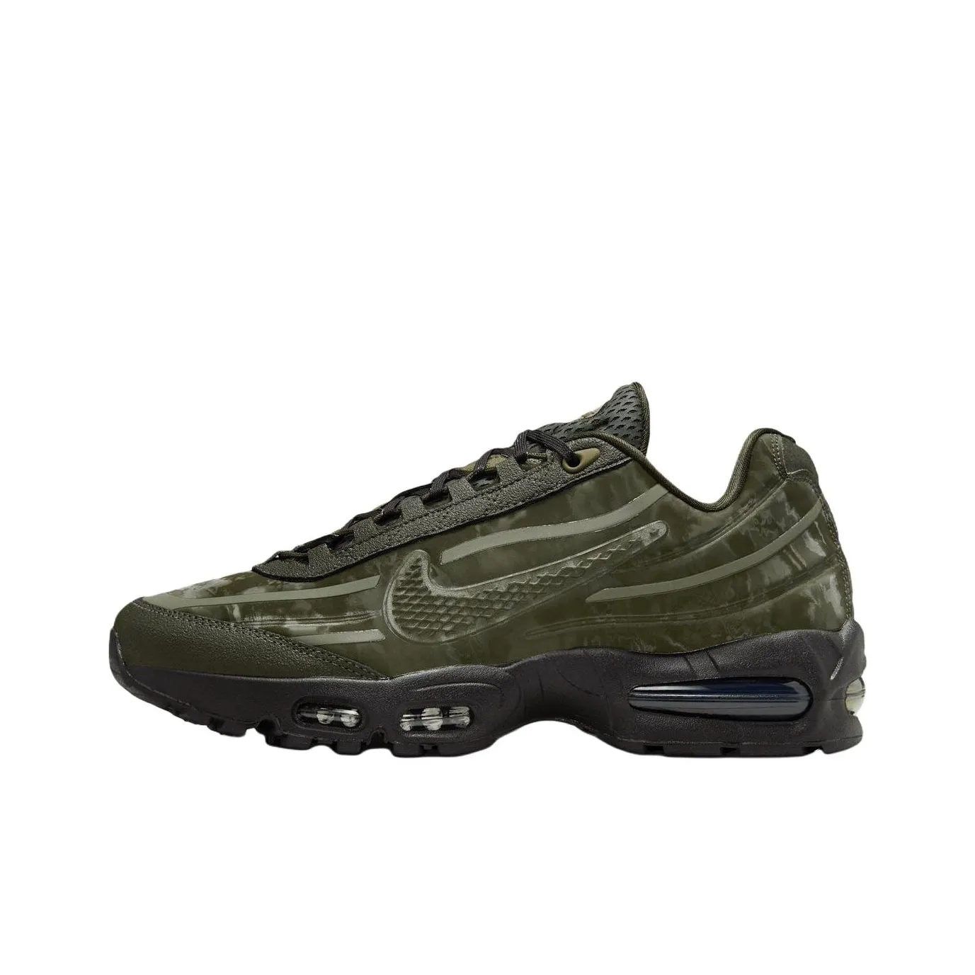 WORKSOUT x Nike Air Max 95 Устойчивый к истиранию Низкий Топ Повседневные Беговые кроссовки Унисекс Зеленый