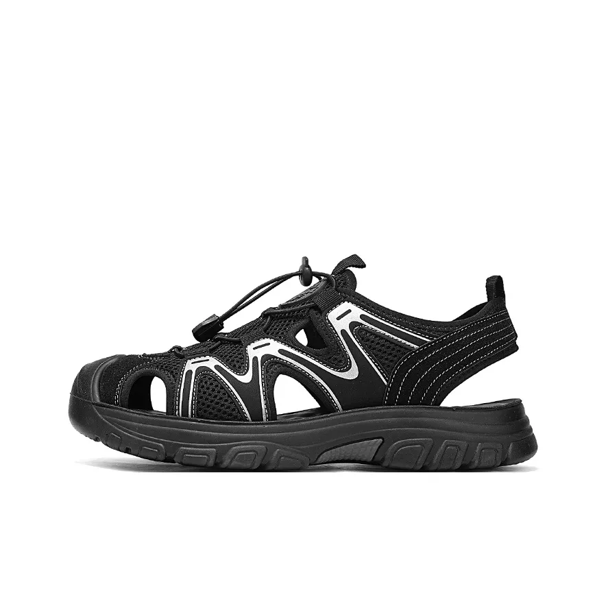 Warrior Slip-Resistant Abrasion-Resistant Hiking Shoes Men's Black Silver Warrior Slip-Resistant Abrasion-Resistant Hiking Shoes Мужские Черный Серебряный