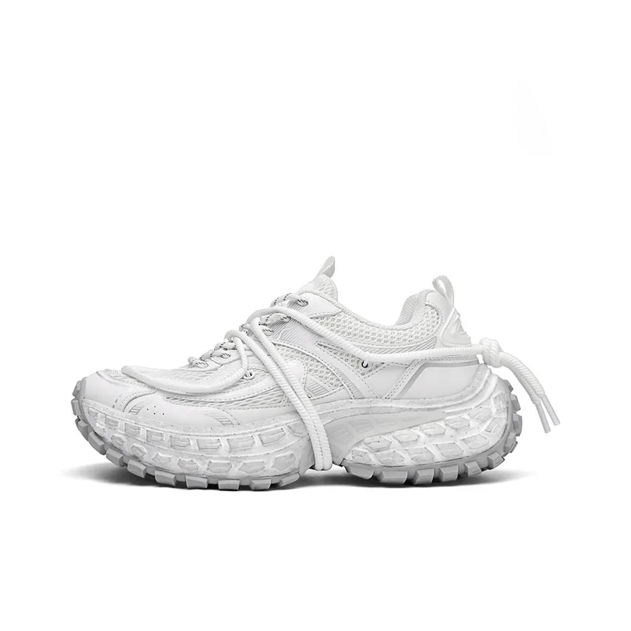 DoraemonA Низкий топ толстая подошва кроссовки мужские