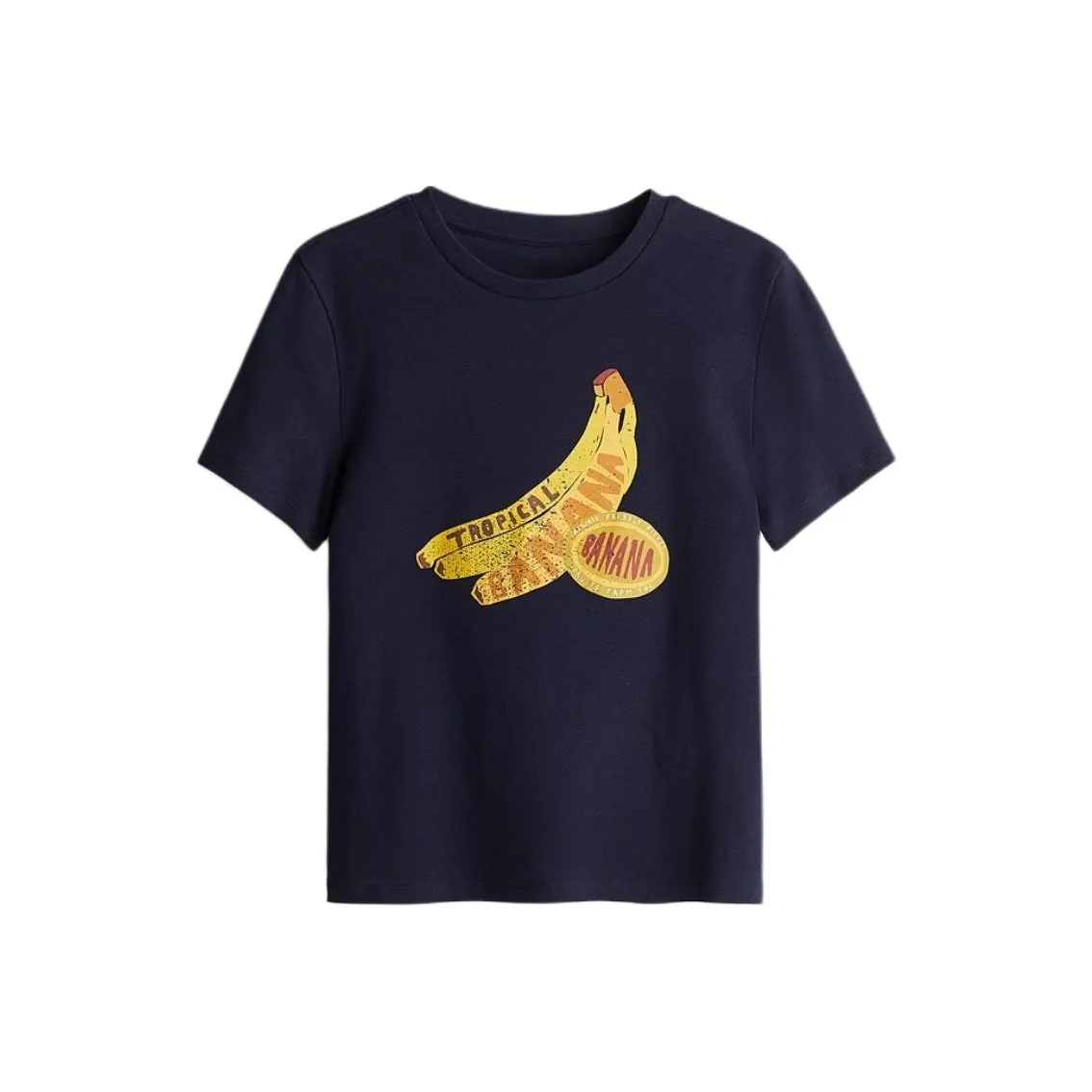 H&M Морской синий/Банан Женские Футболки