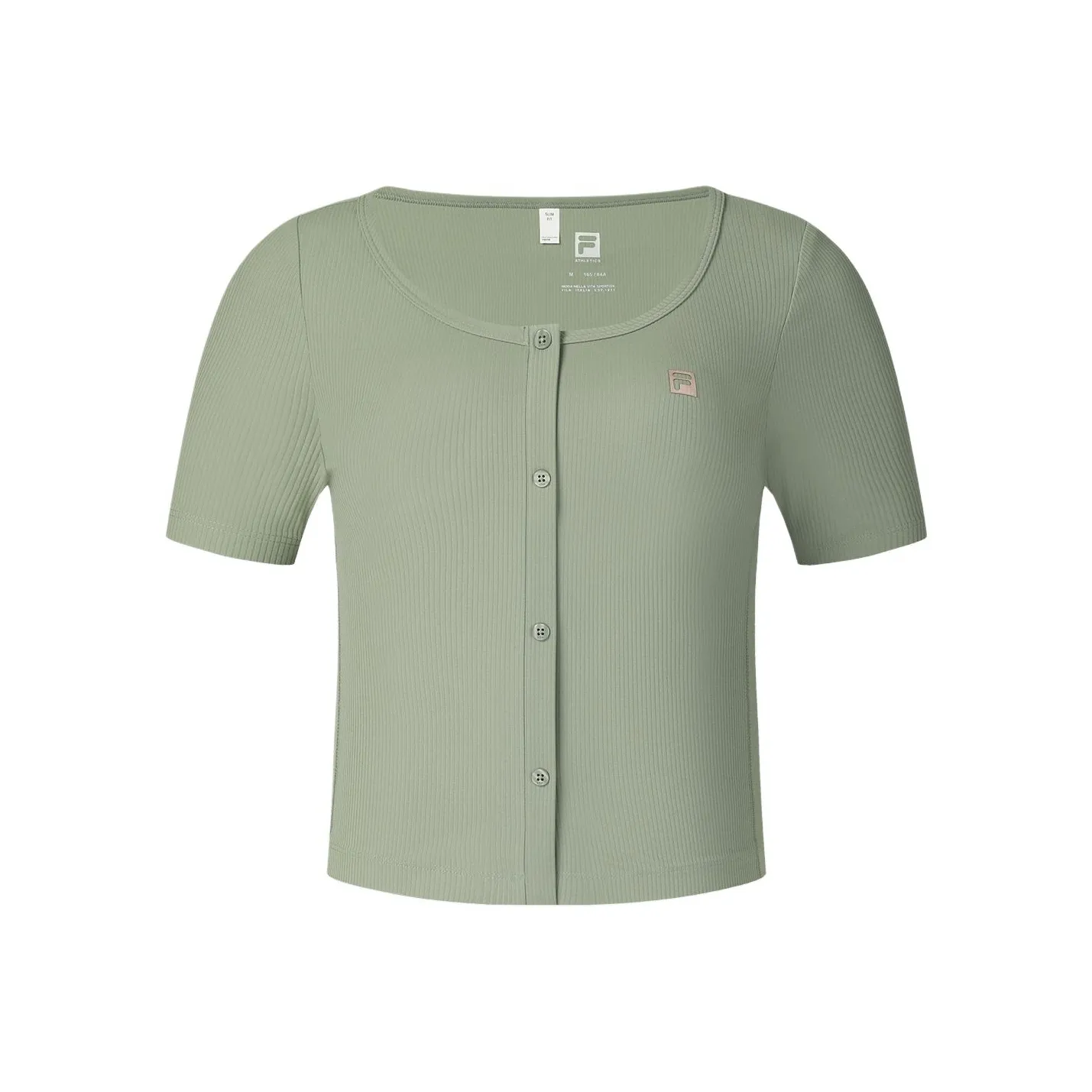 FILA FitnessAthletics SS25 T Shirt Women's Gray/Army Green KK