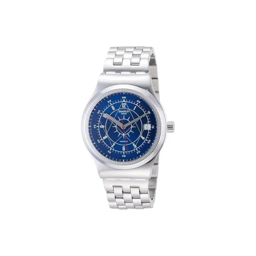SWATCH Автоматический Механический Movement Мужские Часы 42 мм Синие