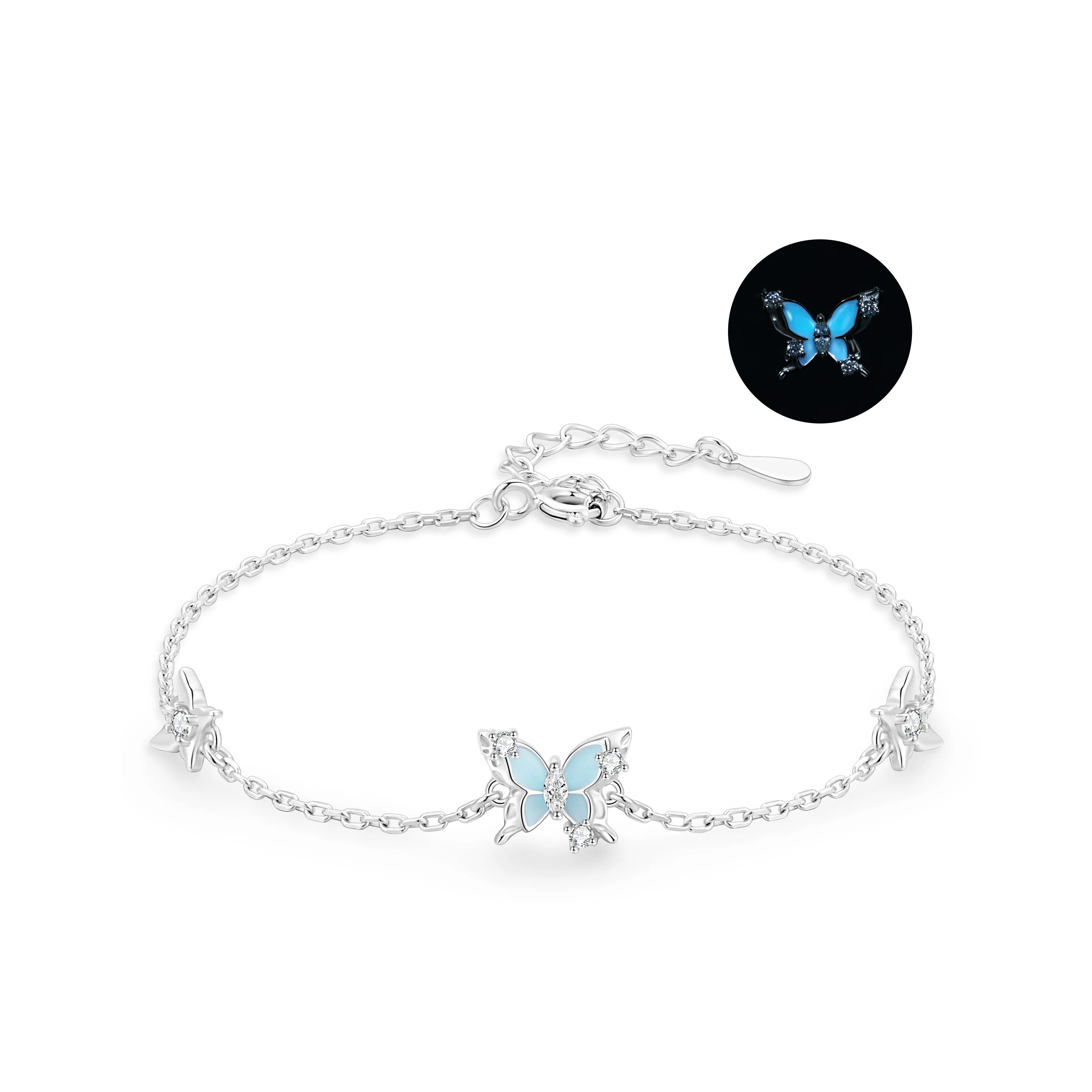 ZSY Серебряный 925 Браслеты Женские Коробка Good Luck