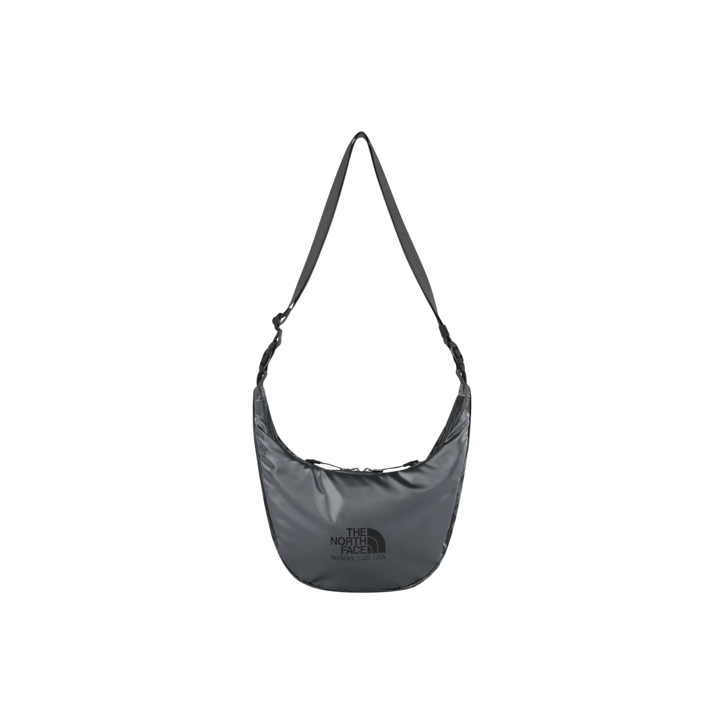 THE NORTH FACE Nylon Hobo Bag, Crossbody Bag, Shoulder Bag, Outdoor Bag Mini Unisex Silver Gray