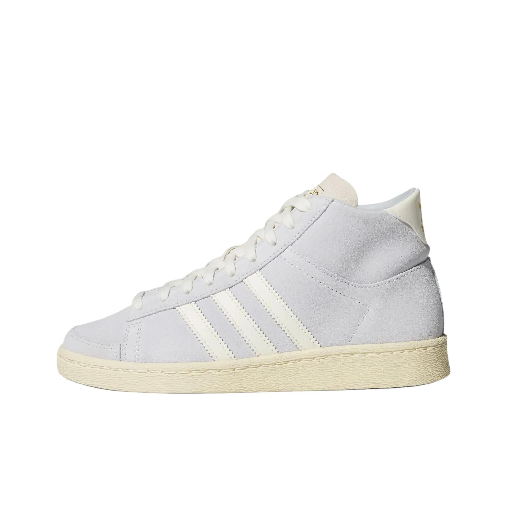 Adidas Originals Anti Slip Wear Resistant High Top Skateboard Shoes Women's Light White violet