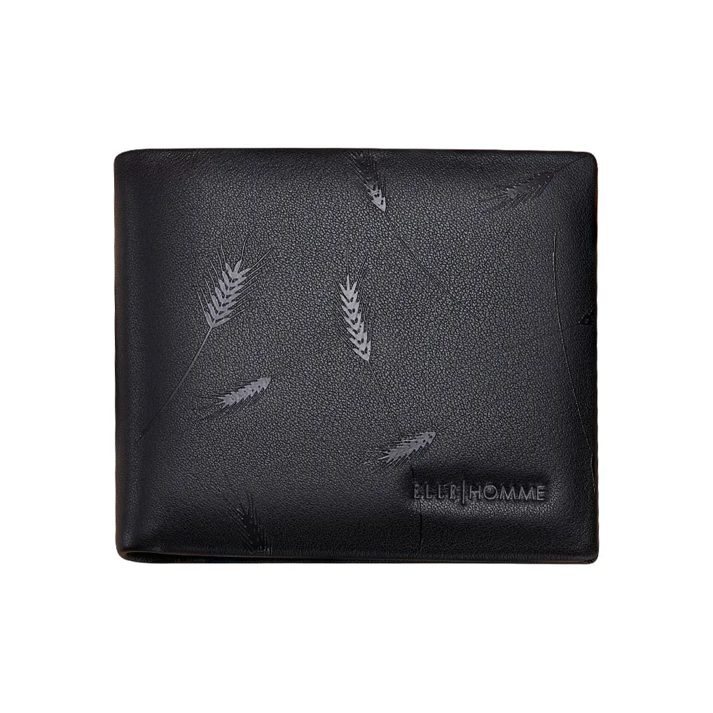 ELLE HOMME Кошелек из натуральной коровьей кожи мужской черный