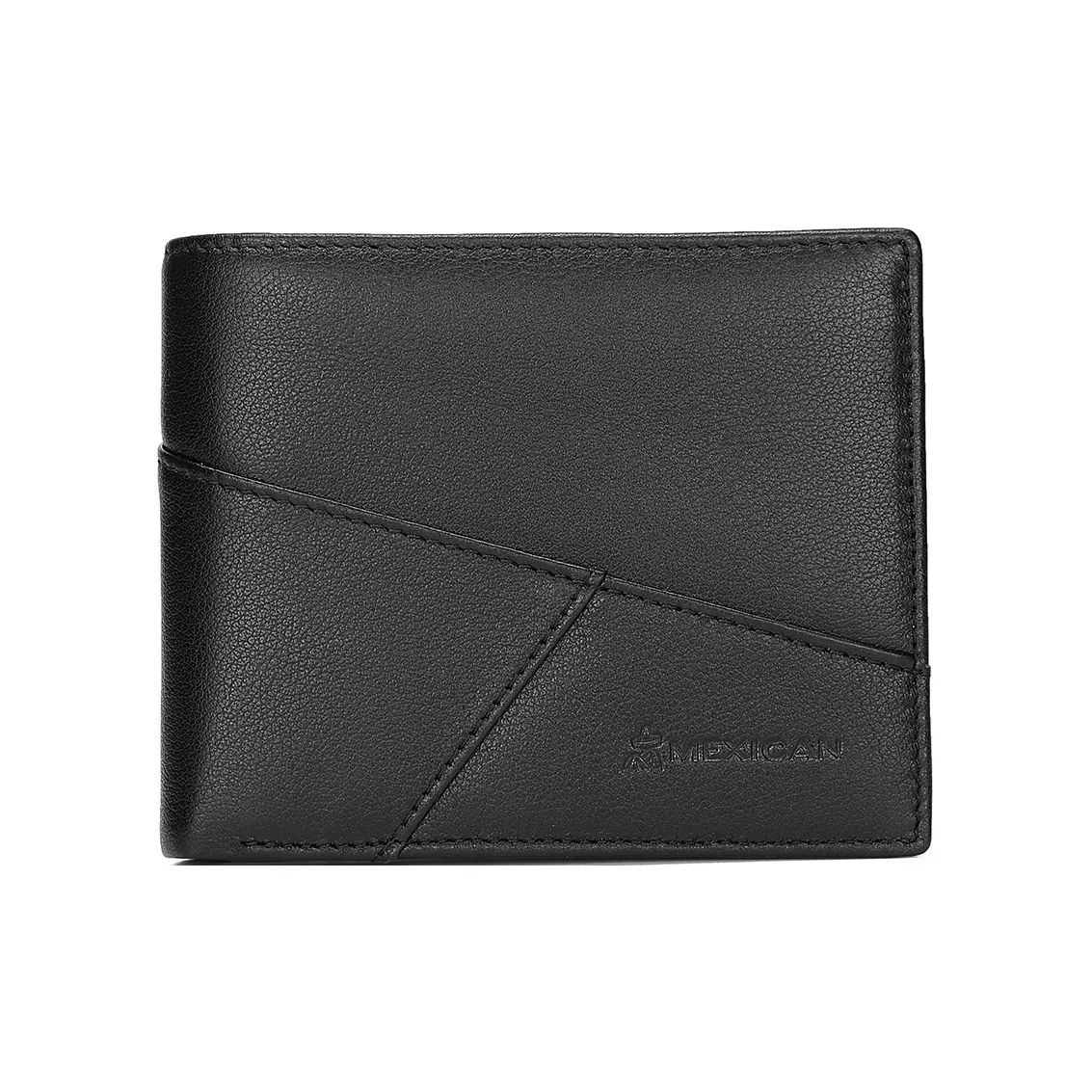 MEXICAN Коровья кожа Держатель для карт кошелек Стандартный Мужской Черный