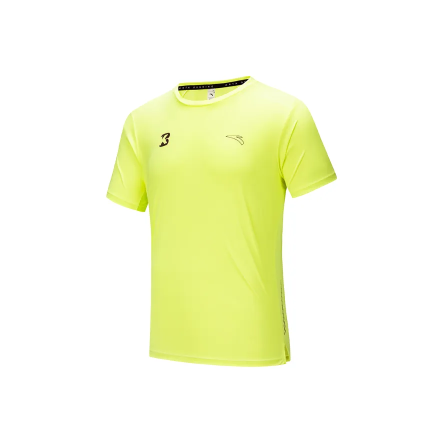 Anta Running Collection T Shirt Men's Fluorescent Star Yellow