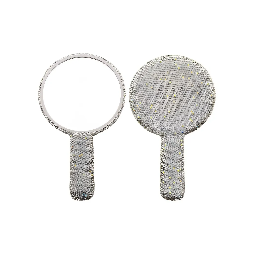 Future Maple HD Кристальный Контроллер Зеркальце Креативный Стразы Украшенный Сердце Формы 16,5*11