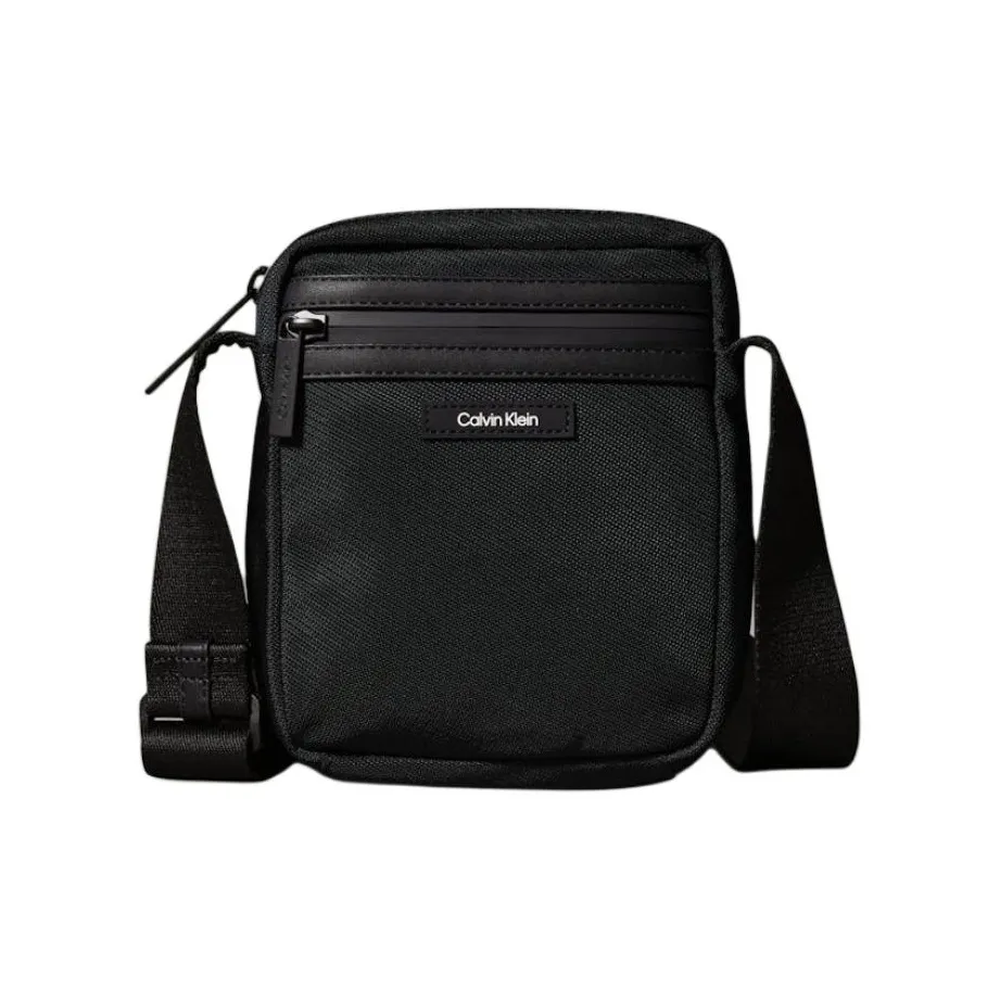 CALVIN KLEIN Полиэстер Сумка через плечо Мужская Черная