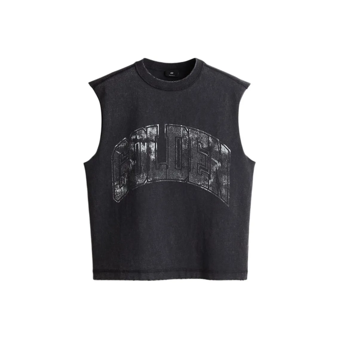 H&M Винтажный Черный/Золотой Мужские Майки