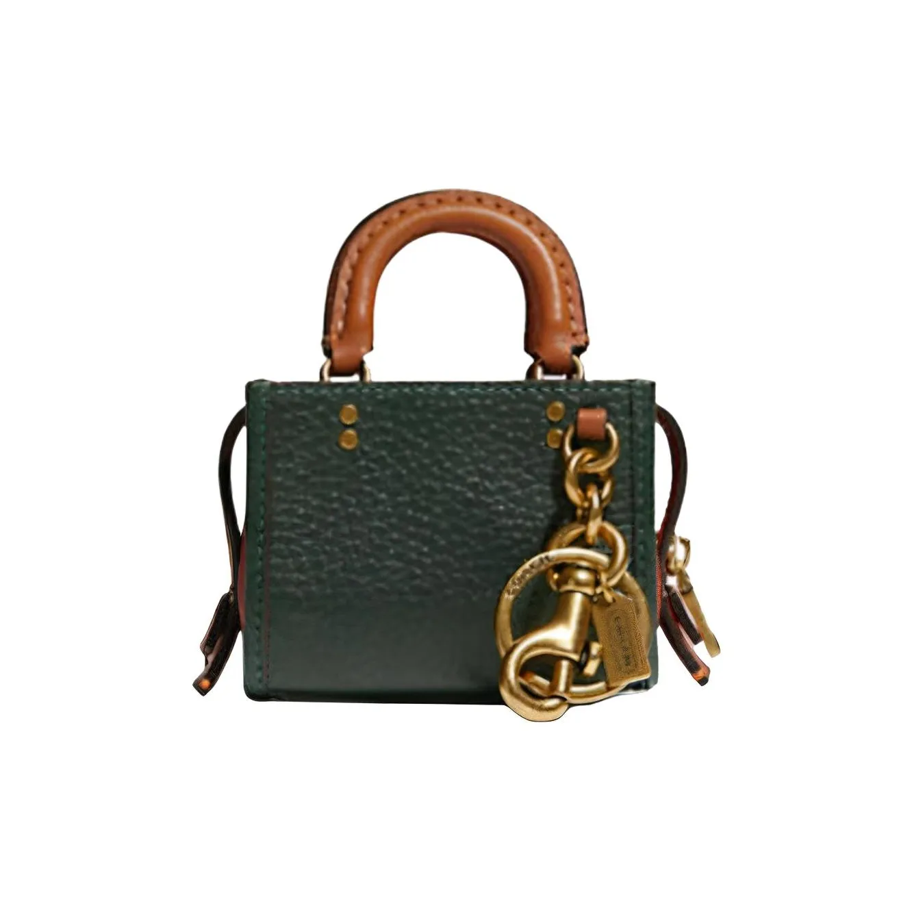 COACH Кожа Сумка через плечо Монетница Сумка Мини Женская Зеленая