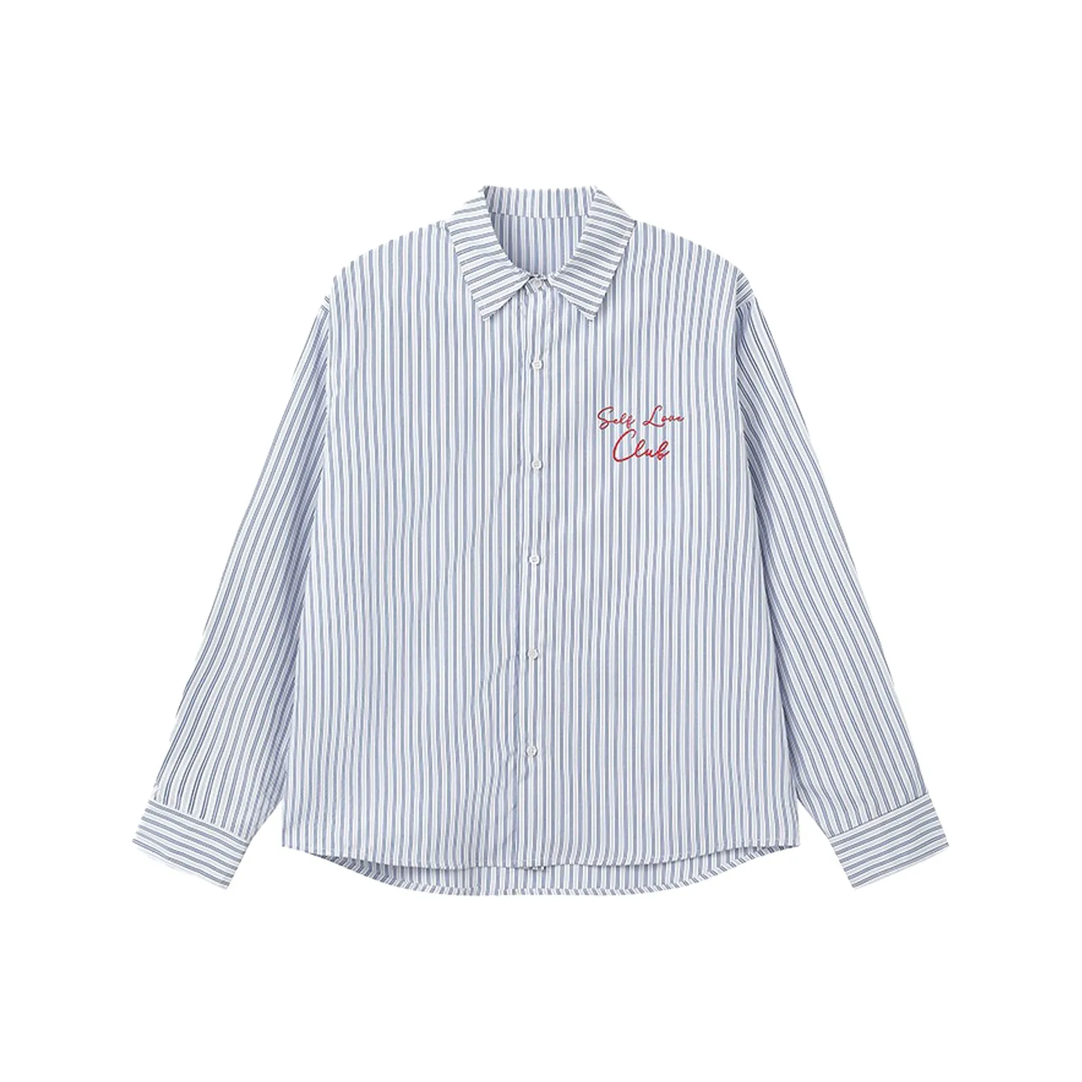 TURN TIDE Синий Длинный Рукав Унисекс Рубашки