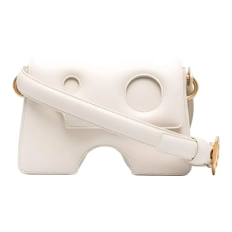 OFF WHITE Burrow 22 Shoulder Bag Beige