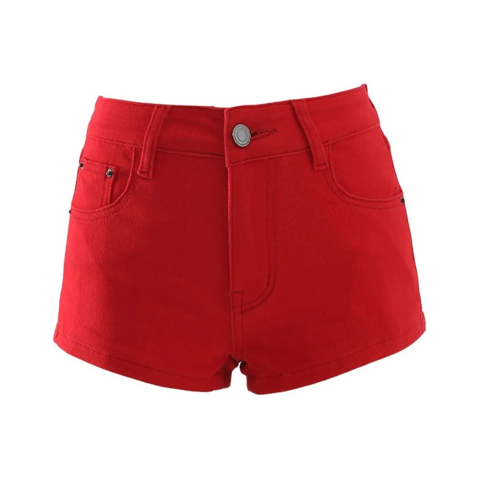 Wen Shan Red Женские джинсовые шорты