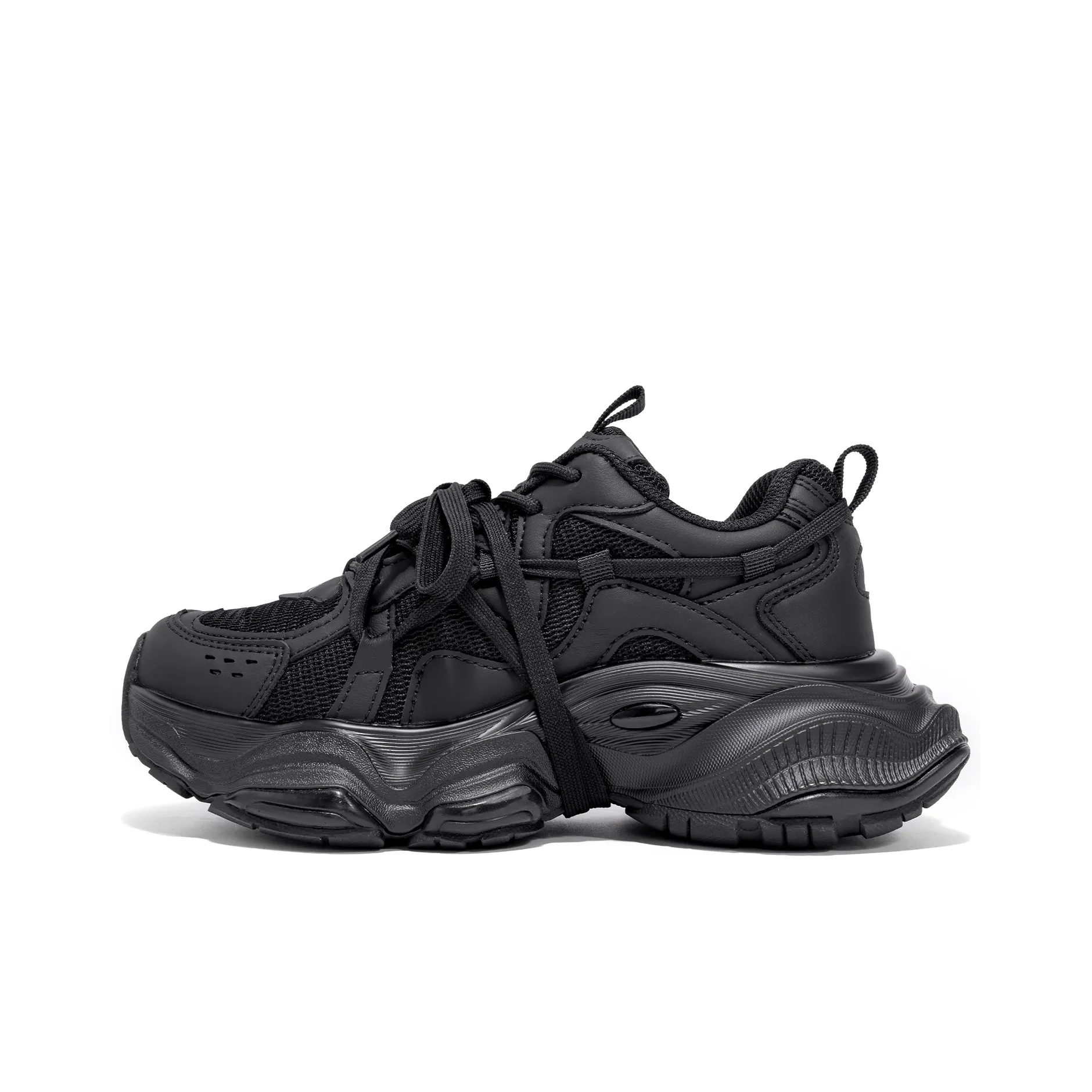 Kappa Back to Back Abrasion Resistant Slip Resistant Low Top Chunky Sneakers Women's Black