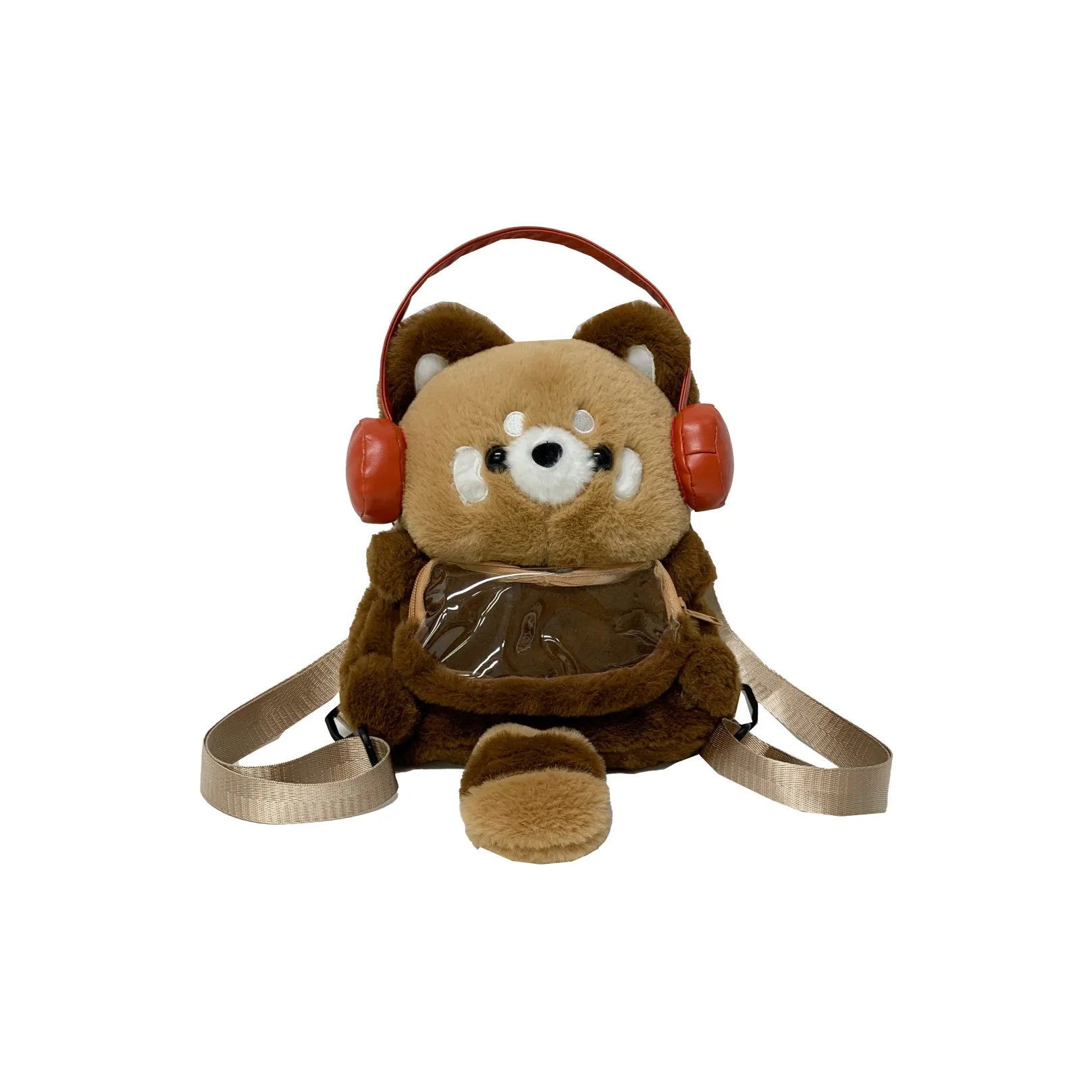 DCLOUD Плюшевый рюкзак унисекс кофе