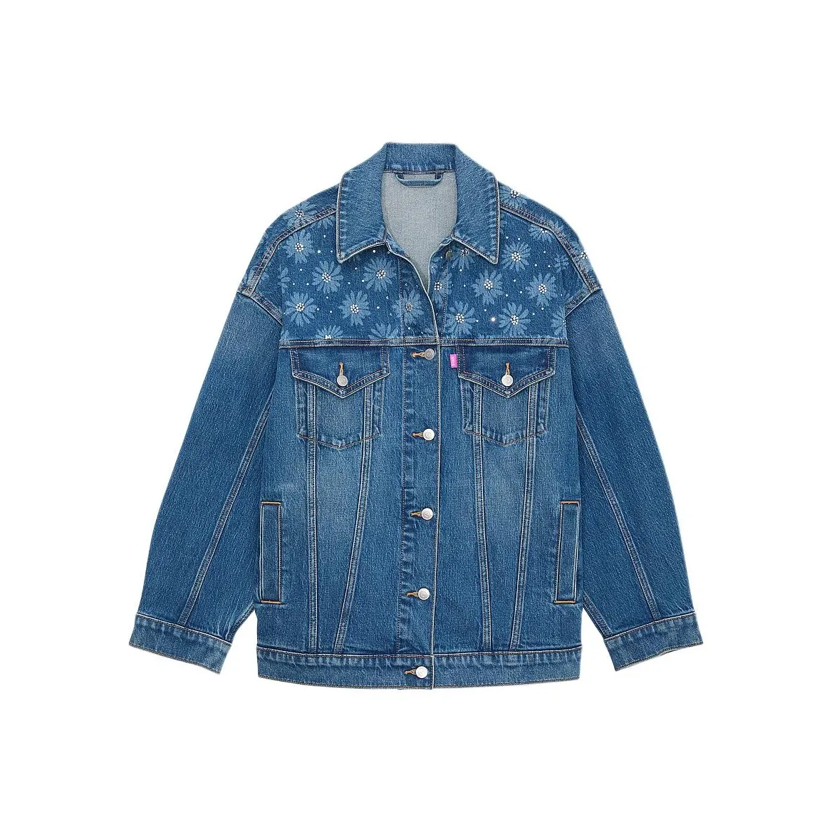 Victoria's Secret Розовый Деним Куртка Женская