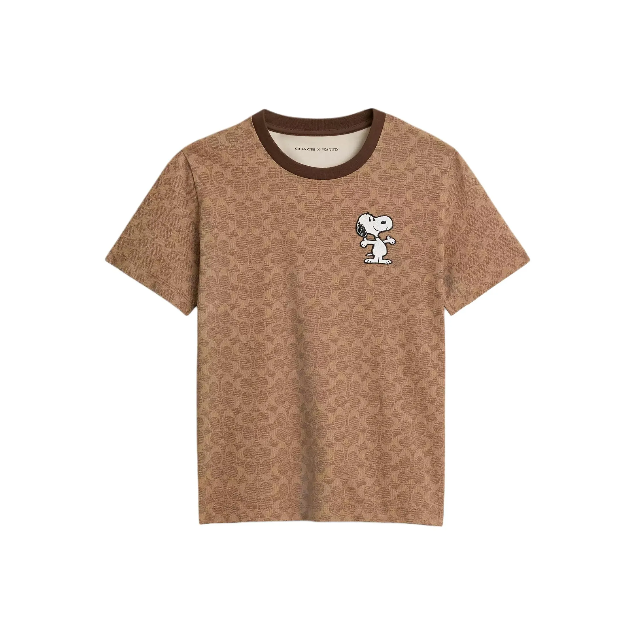 COACH X PEANUTS Стандартная футболка женский хаки многоцветный