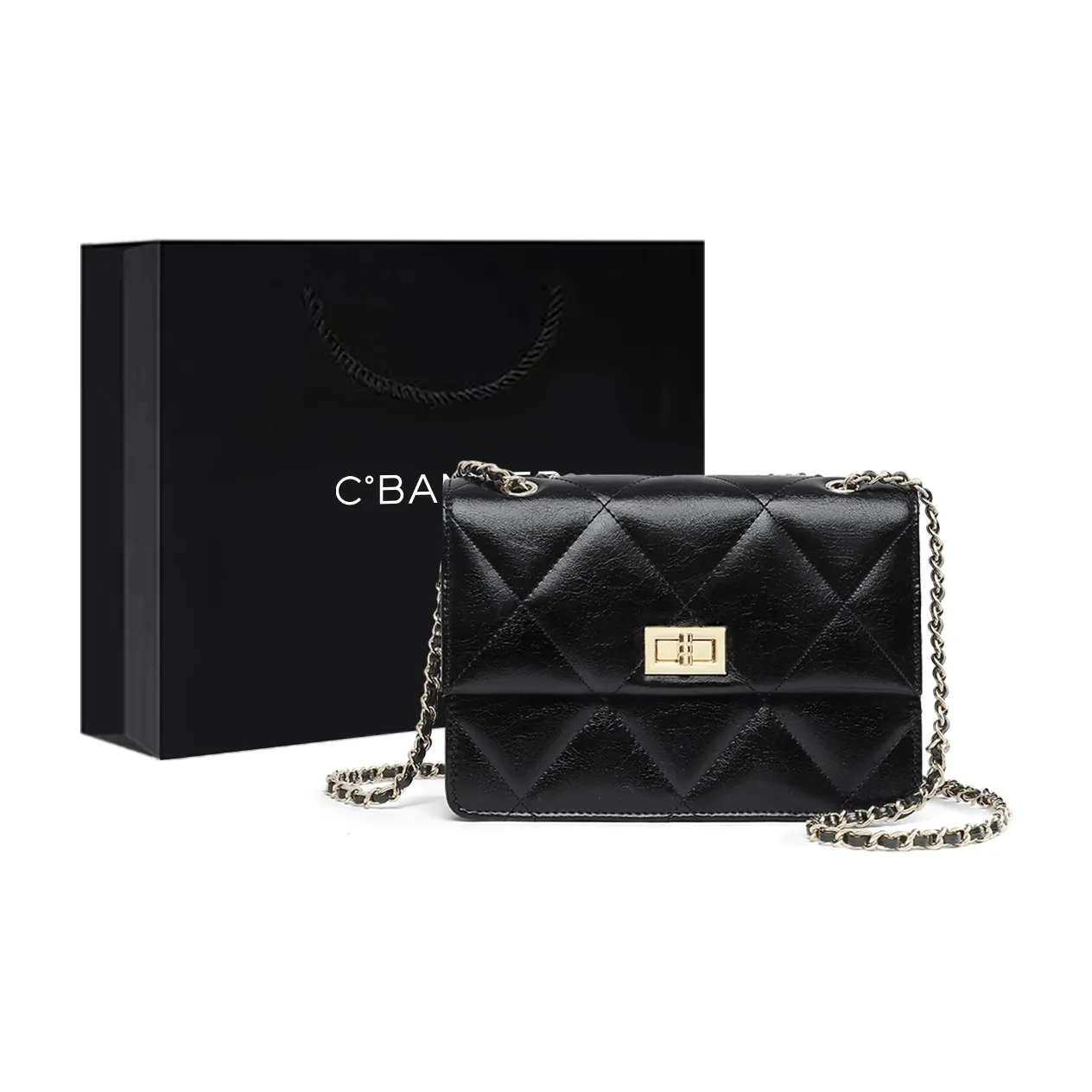 C°BANNER Коровья кожа с синтетической кожей сумка через плечо среднего размера женская черная