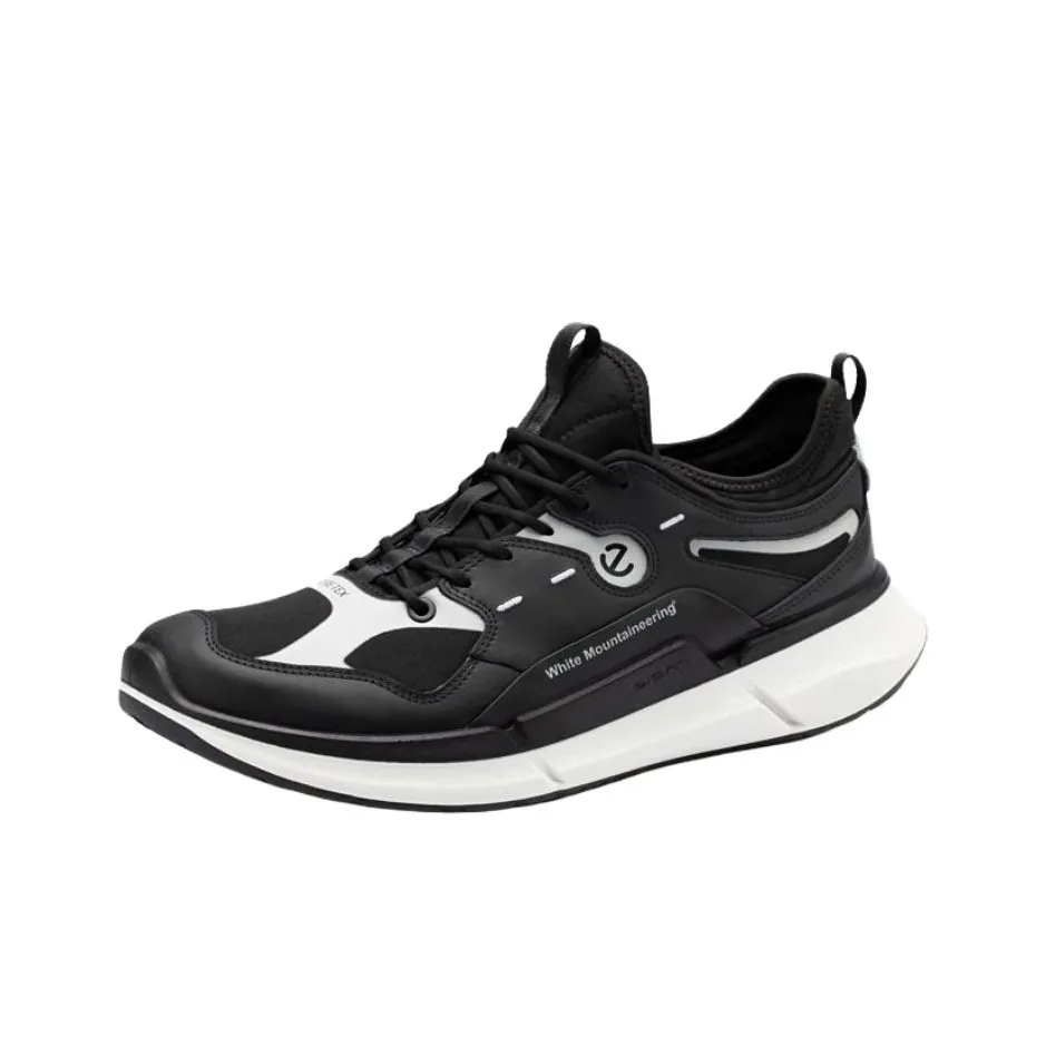 White Mountaineering x Ecco Biom 2.2 Abrasion Resistant Low Top Running Shoes Men's Black