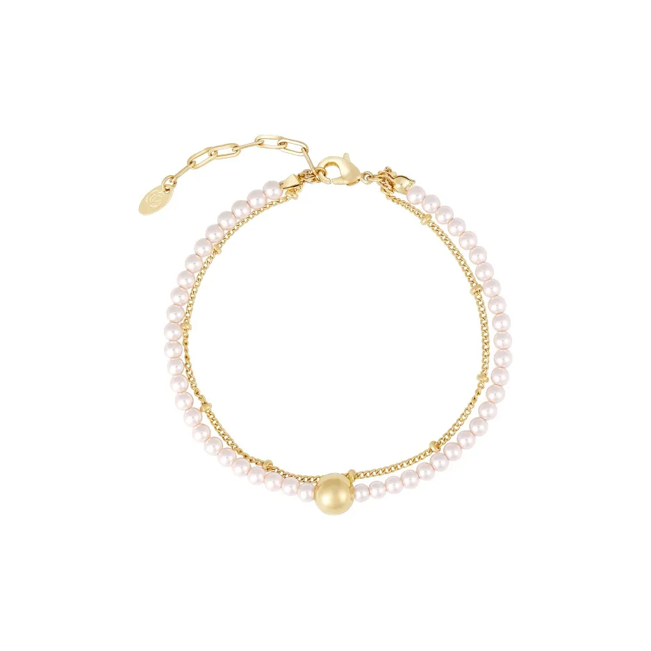 SHINE Pearl Pink Collection Медная Оболочка Бусины Браслеты Женские