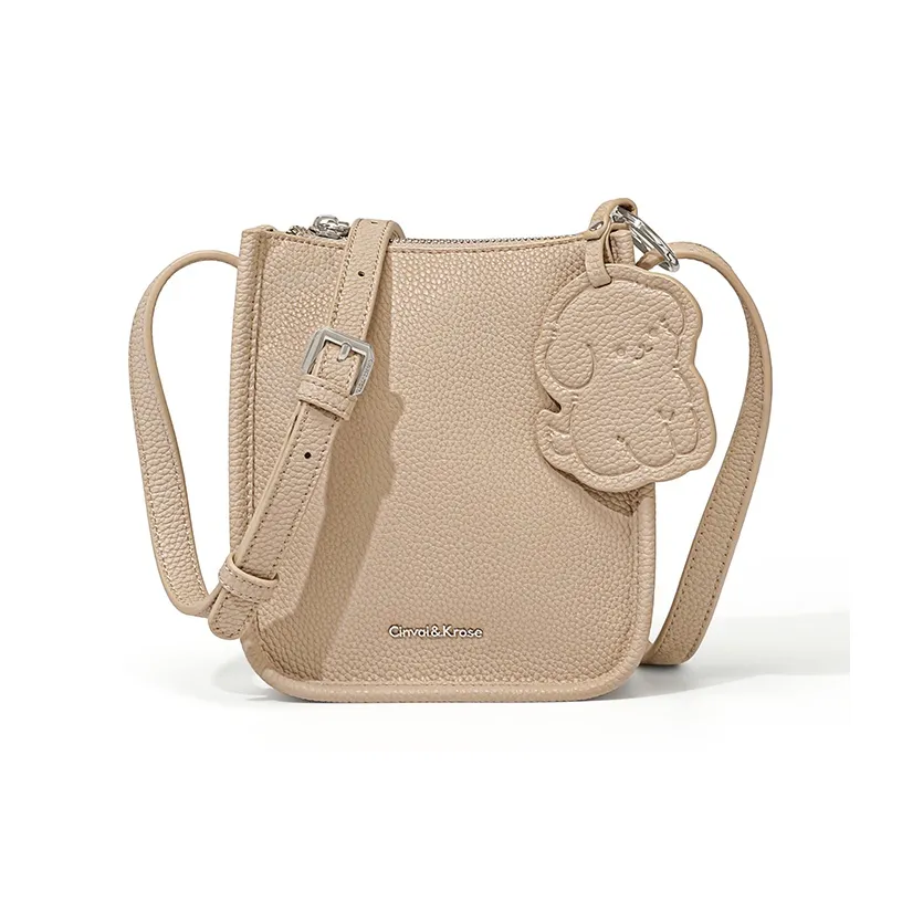 CinvaiKrose Сумка через плечо из коровьей кожи Лето Чехол для телефона Маленькая сумка Маленькая женская Экрю хаки