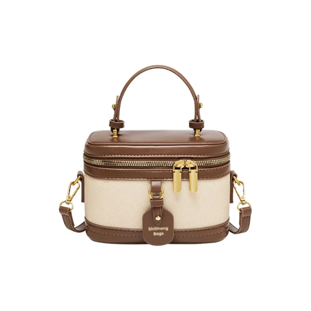 15 MINS Сумка из синтетической кожи коробка сумка через плечо сумка на плечо мини женская бежевый и кофейный черный и кофейный