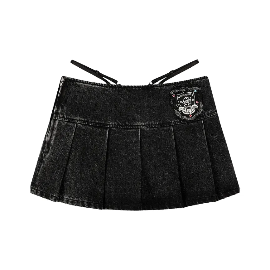 CHUU Casual Short Skirts Women's Gray