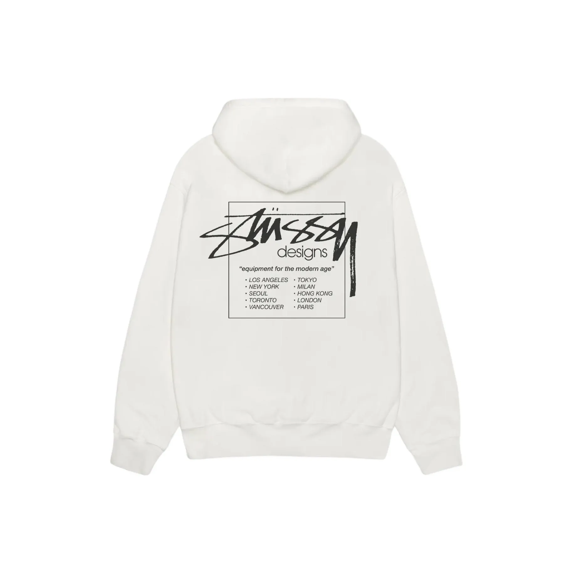 Stussy SS25 MODERN AGE ZIP HOODIE ПИГМЕНТ Окрашенный HOODIE Унисекс