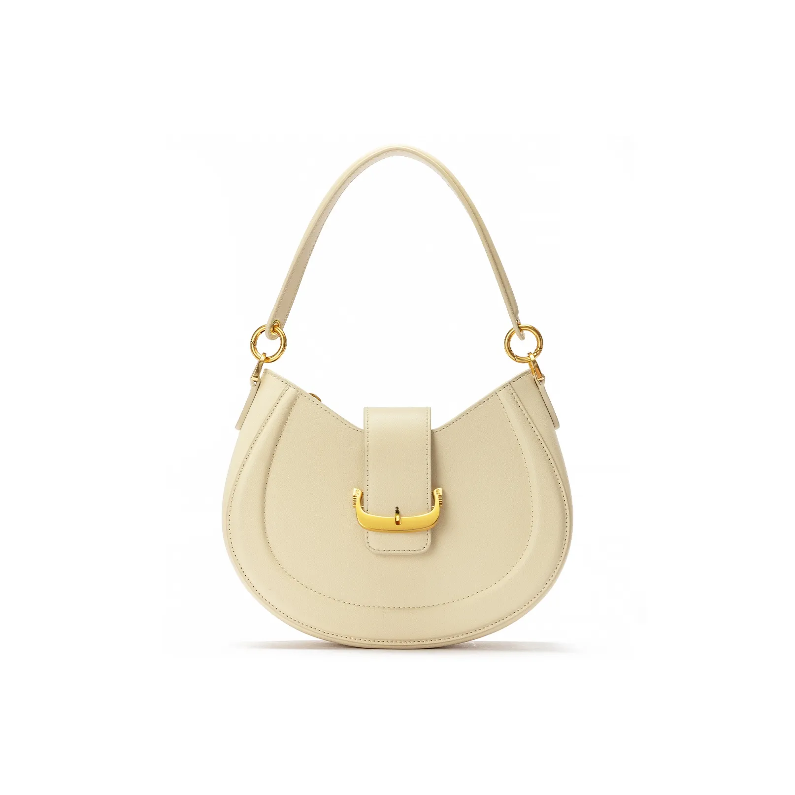 Roberta Di Camerino Сумка из коровьей кожи Полумесяц Сумка через плечо Женская Абрикос Авокадо Зеленый