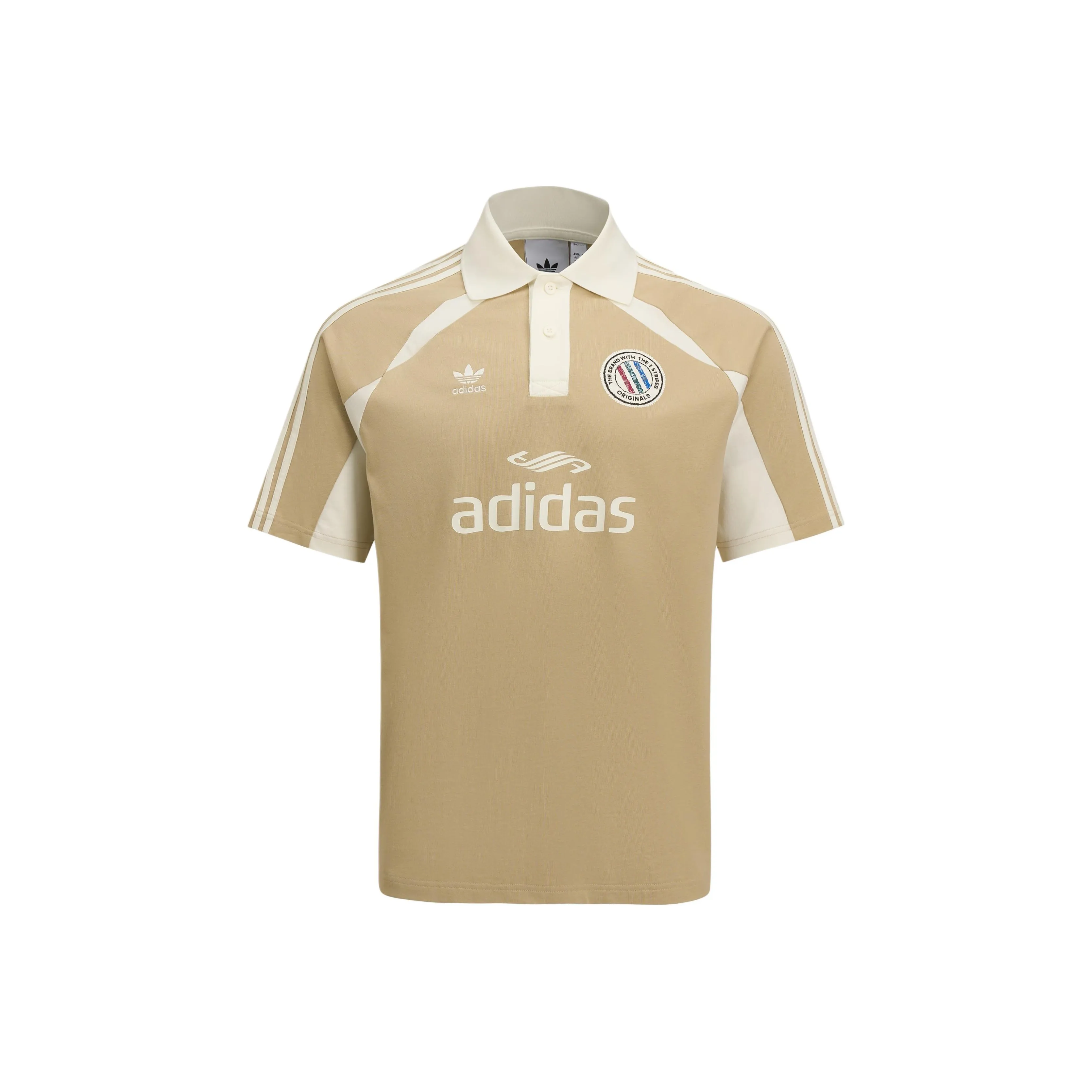 Adidas Originals 3 Stripes Короткий рукав Поло Мужской Grass Brown