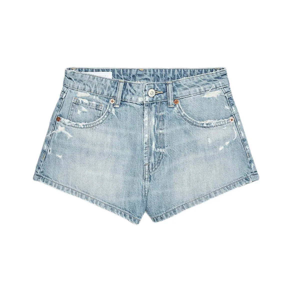 ZARA Trf Denim Shorts Women's Light Blue