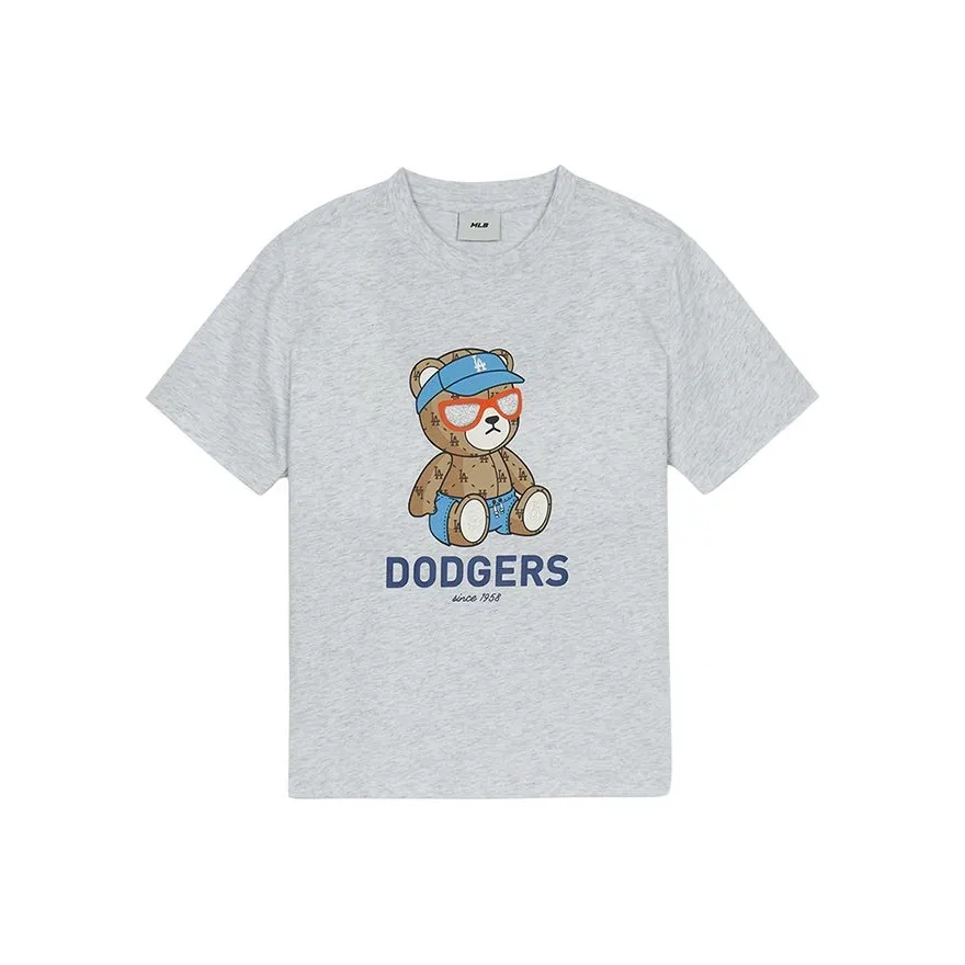 MLB KIDS Лос-Анджелес Доджерс T-рубашка SS25 Светло-пшеничный серый для детей 3-7 лет