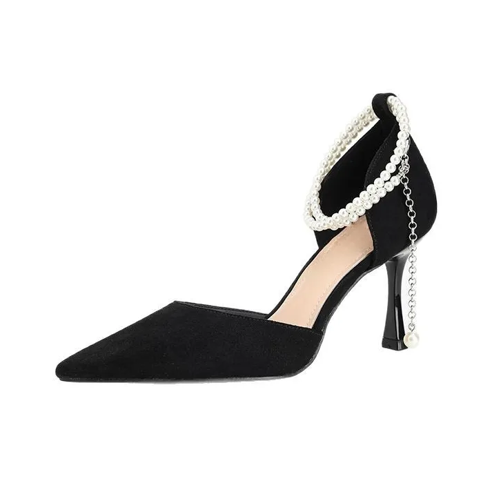 Boldi Kuki Узкий каблук Высокие каблуки 8 см Женские Черный