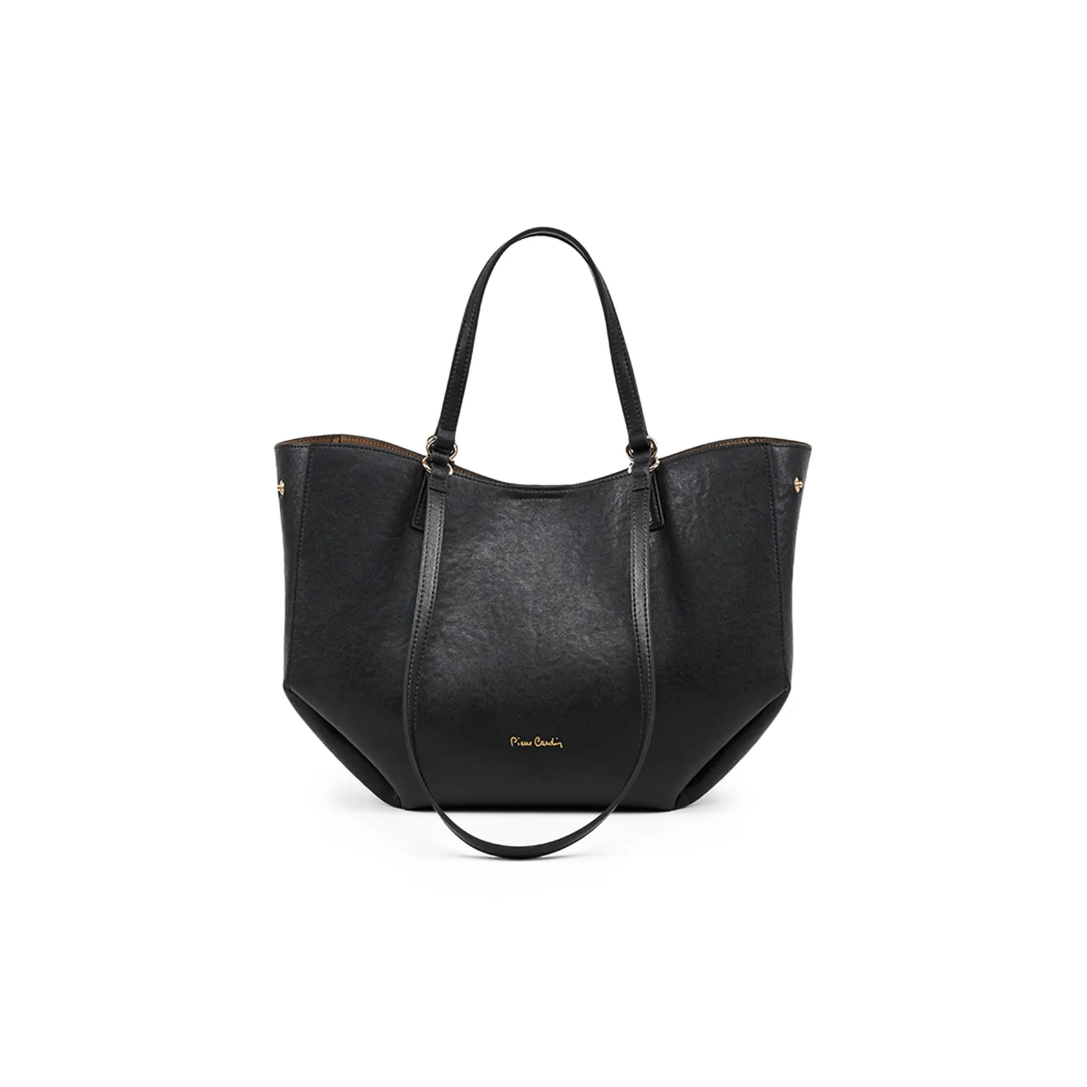 PIERRE CARDIN Сумка Tote из коровьей кожи сумка через плечо обычная женская черная