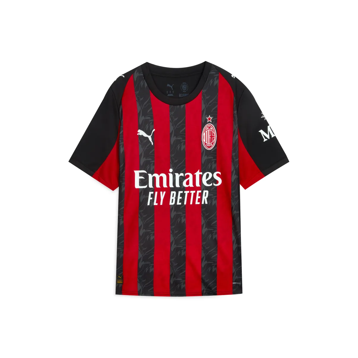 PUMA Футбол Джерси Мужской Черный Красный Полосы