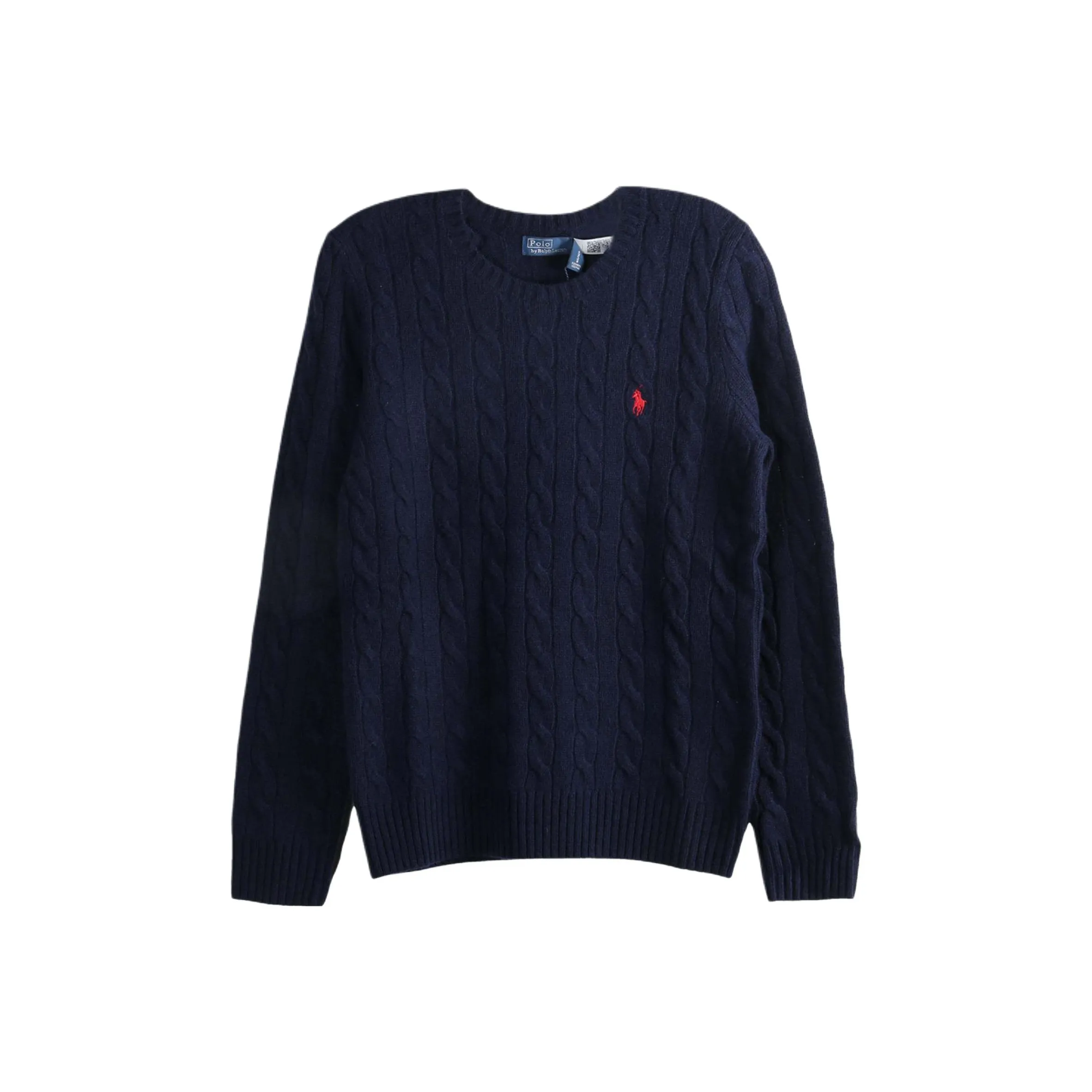 Polo Ralph Lauren Wool Cashmere Crew Knit Hunter Navy