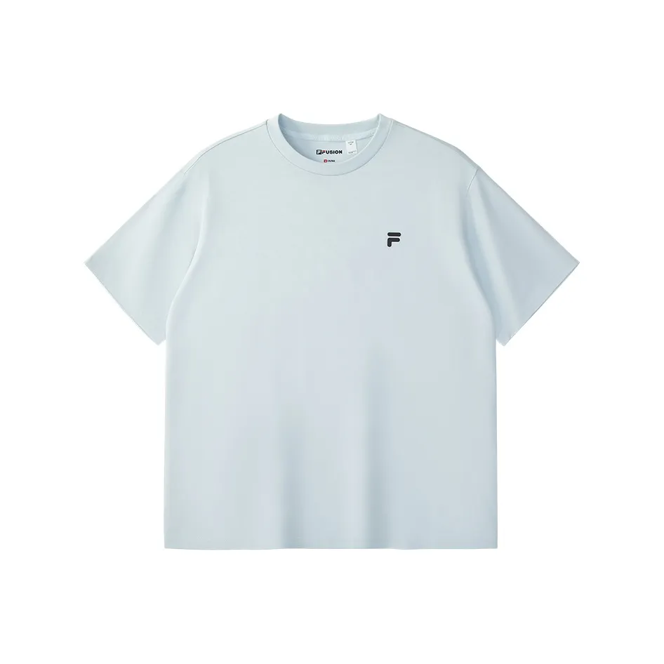 FILA FUSION T Рубашка Мужская Светло-Белая Синяя